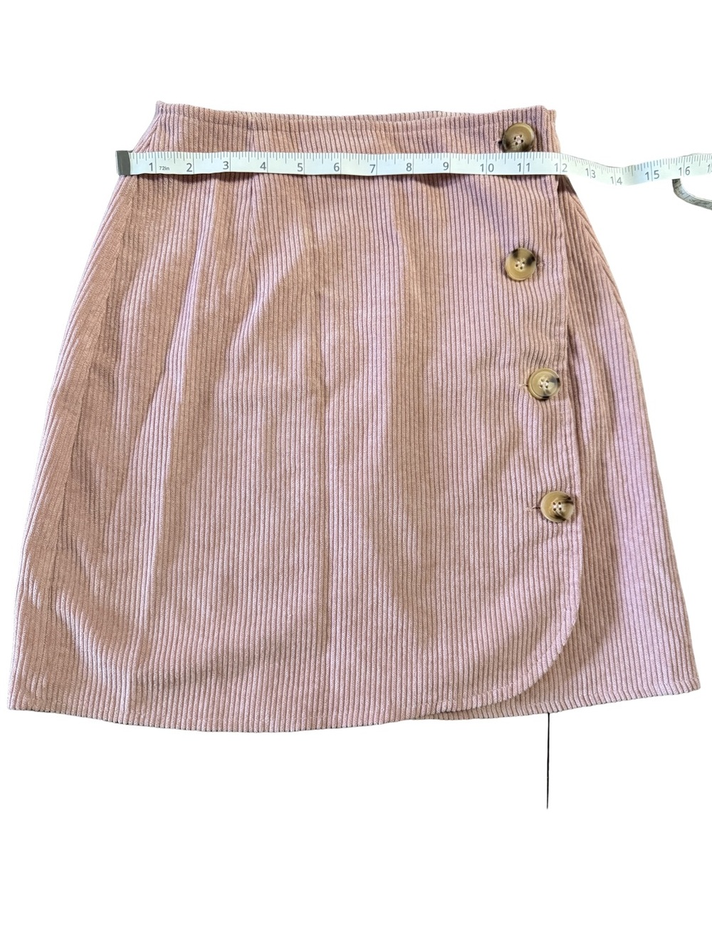 Princess Polly Pink Corduroy Button-Front Mini Skirt